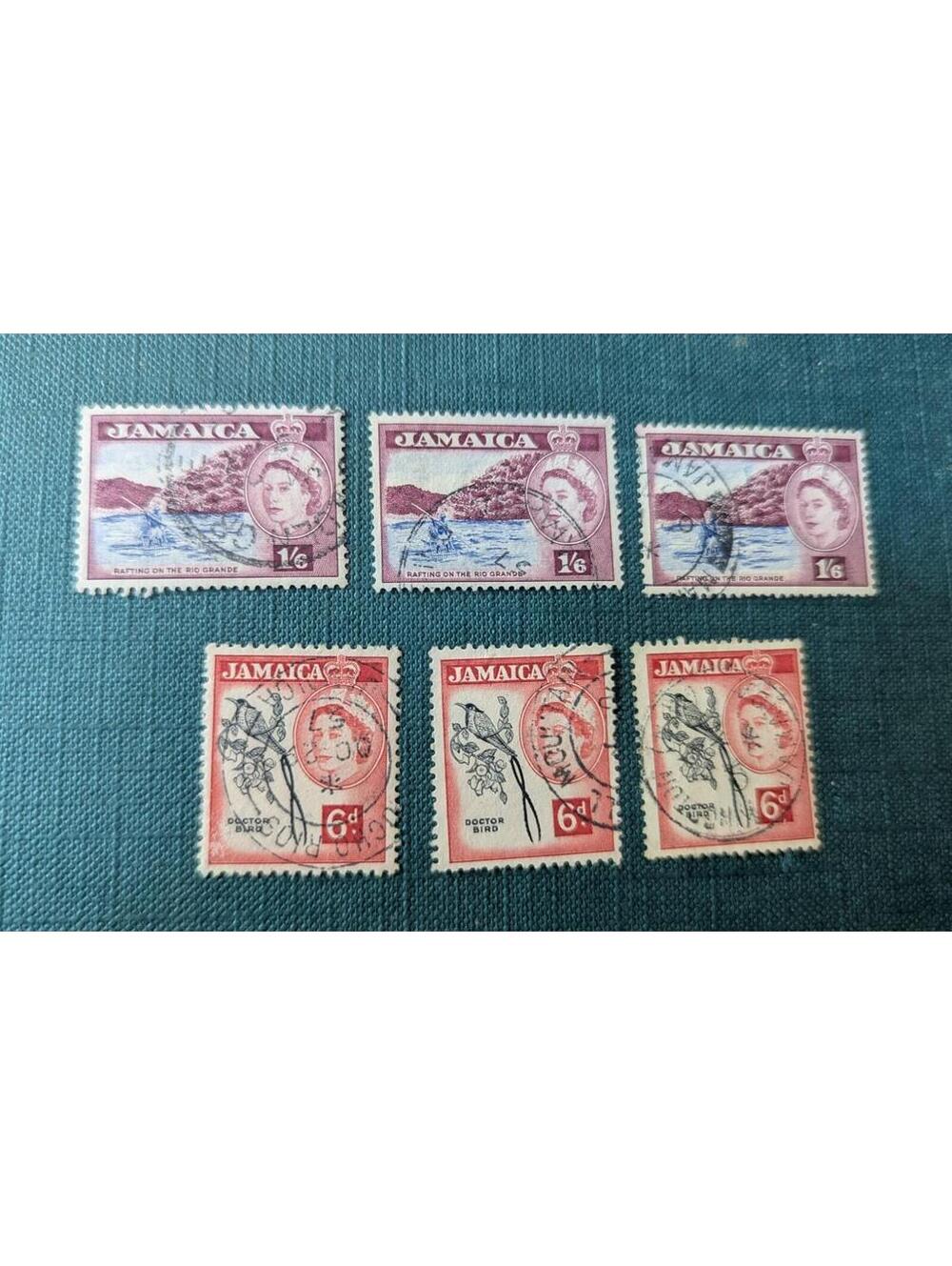 Jamaica Scott # 166 & 169- Used Queen Elizabeth 1950
